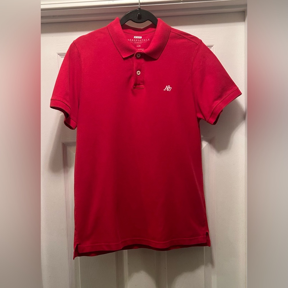 Aeropostale Classic Red Polo Shirt